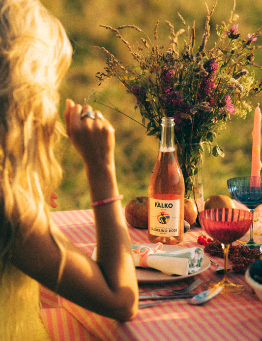 F’ALKO Sparkling Rosé 0% butelis – nealkoholinis rožinis putojantis vynas