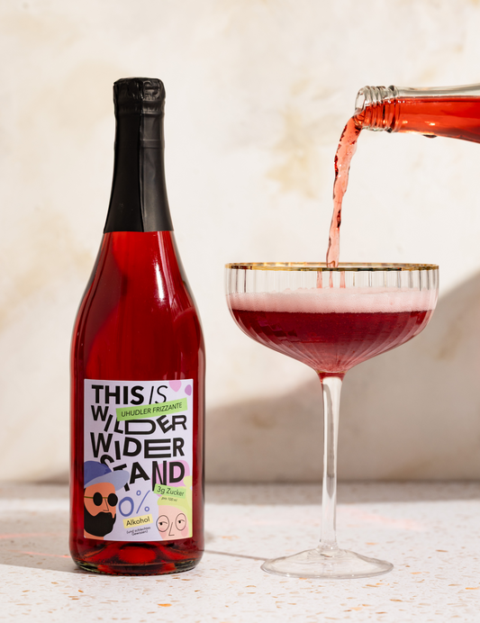 Nealkoholinis vynas kaip dovana – rausvas Frizzante 0,75 l