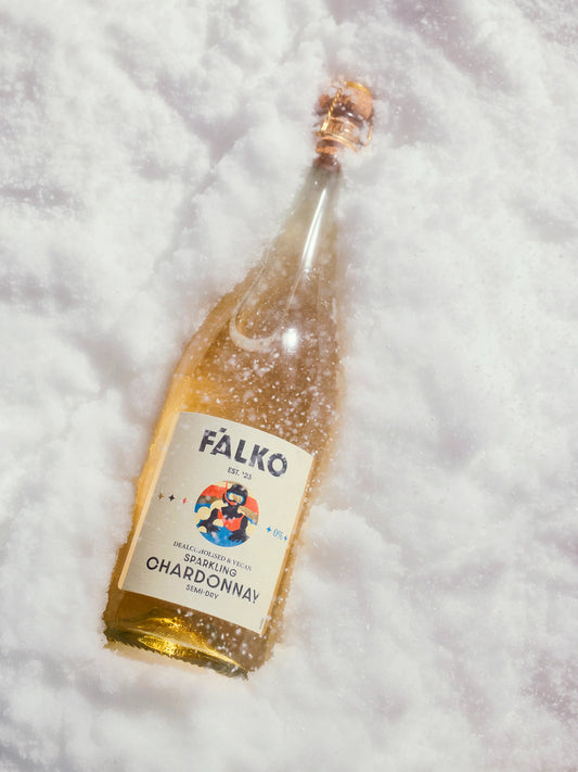 Putojantis Chardonnay be alkoholio – F’ALKO 0% su citrusų ir obuolių natomis