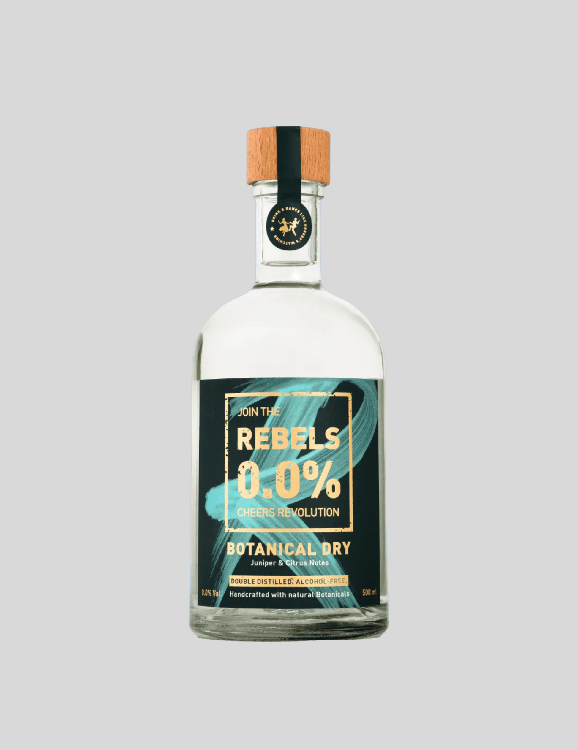 Rebels 0.0% nealkoholinis džinas – 0,5 l butelis