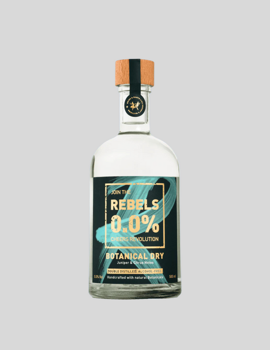 Rebels 0.0% nealkoholinis džinas – 0,5 l butelis