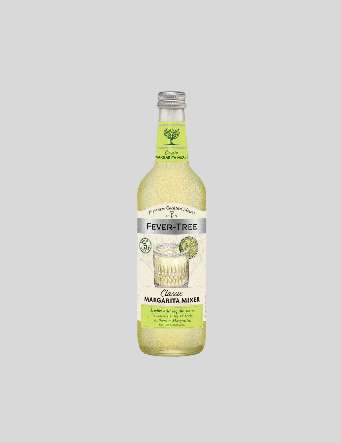 Fever Tree Margarita Mixer 0% butelis su žaliosiomis limetėmis