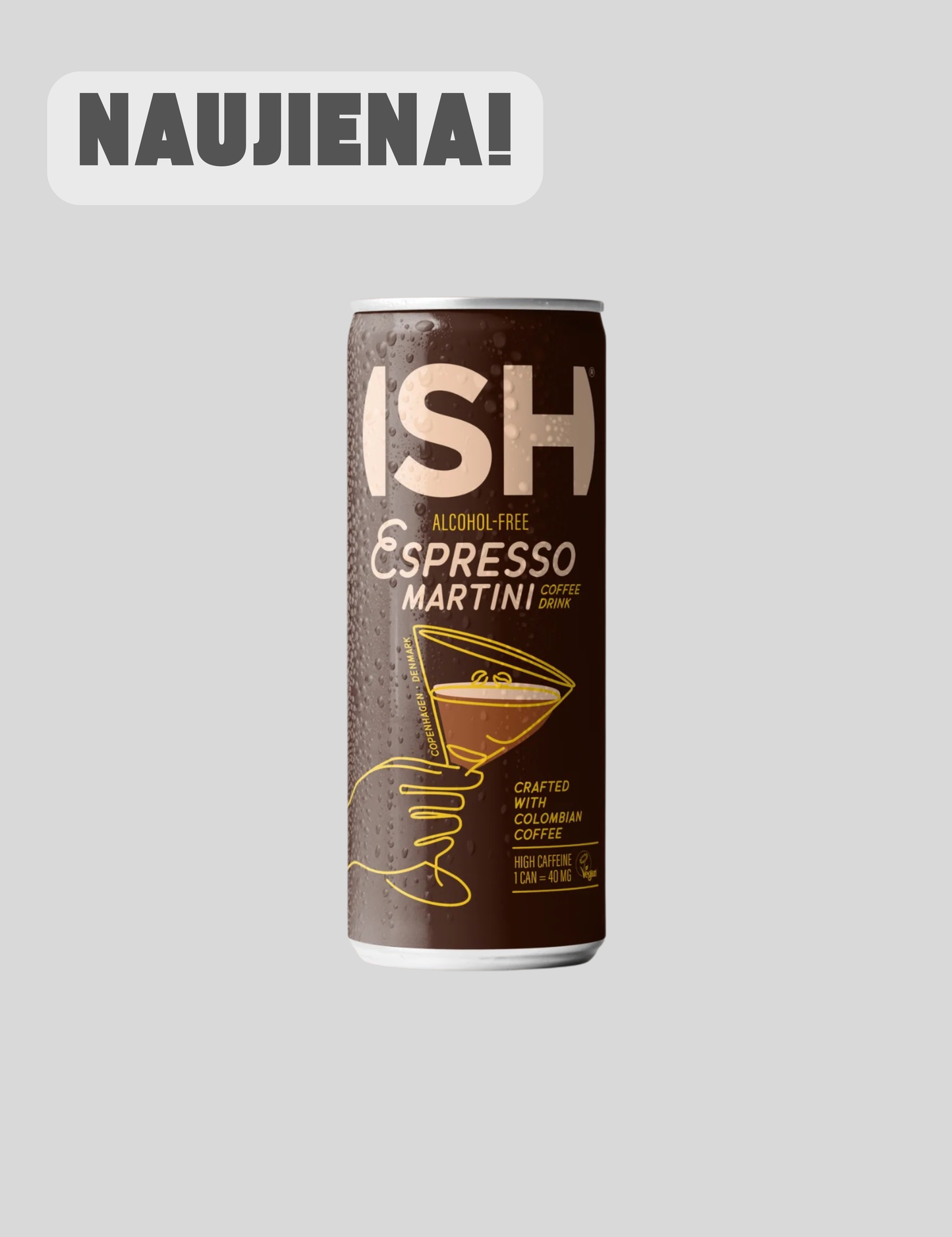 ISH Espresso Martini - kavos skonio gėrimas 0% (250 ml)
