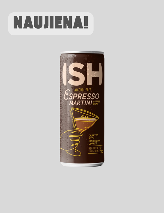 ISH Espresso Martini - kavos skonio gėrimas 0% (250 ml)