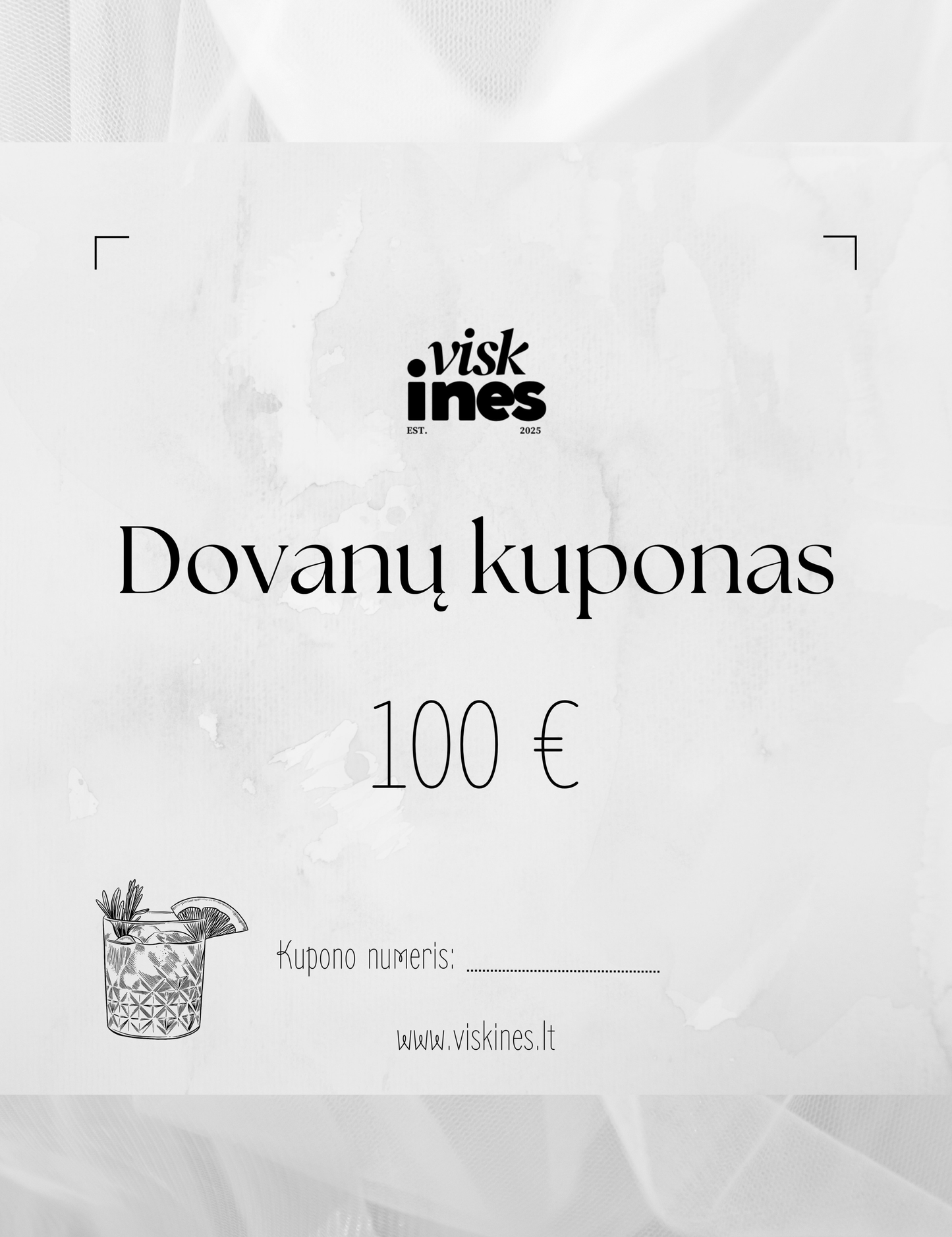 Dovanų kuponas 100 eur